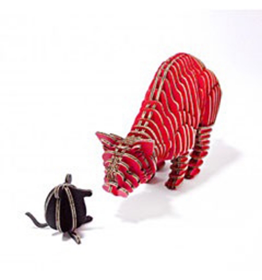 Tenon Art Thank You Cat (Red, not assemble)